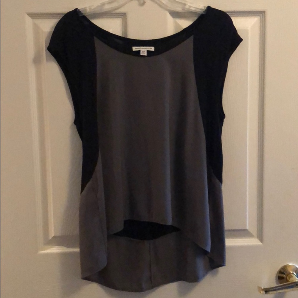 American Eagle - Black and gray blouse